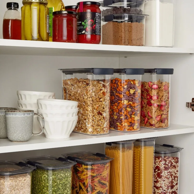 Rubbermaid Brilliance Tritan Pantry Storage Set of 3 with Airtight Lids 