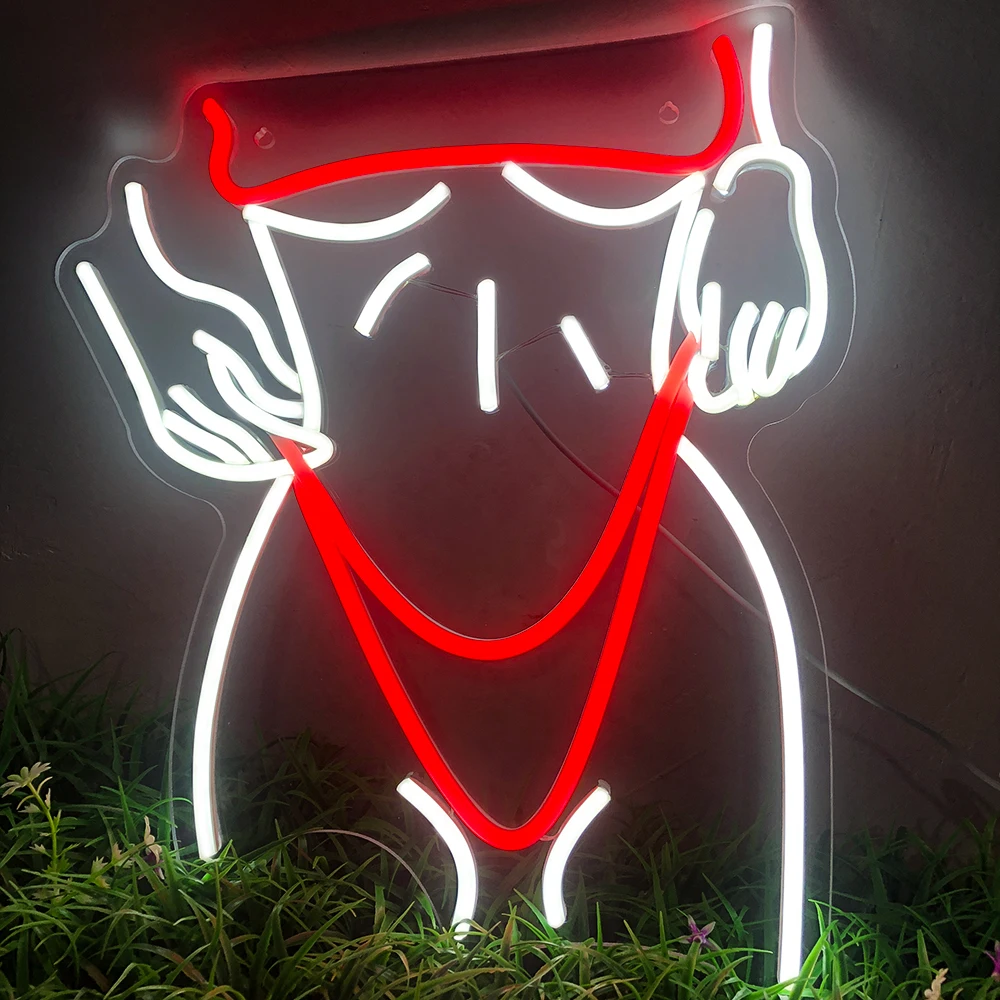 Sexy Lady Neon Light Pink Women Body LED Neon Sign Bedroom Atmosphere decoration neon Light Neon Sign Beauty Wall Art mehandi neon sign light custom atmosphere led light hangable light for bedroom bar shop room wall decoration