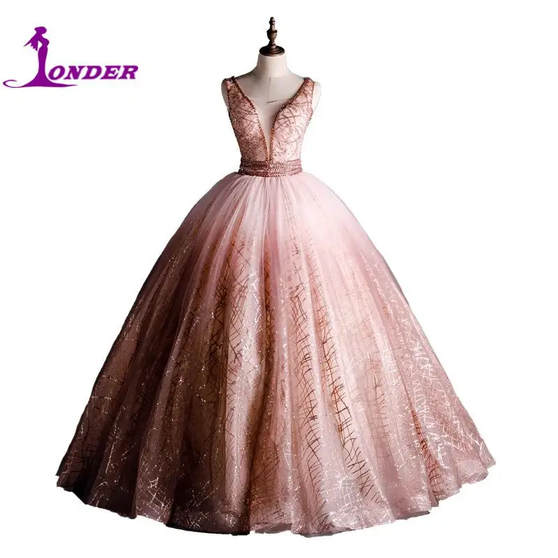 Sonder Vintage Ball Gown Quinceanera Dresses Petite Girls Birthday Party 15 Quinceanera Dress V-neck Beautiful Shirt