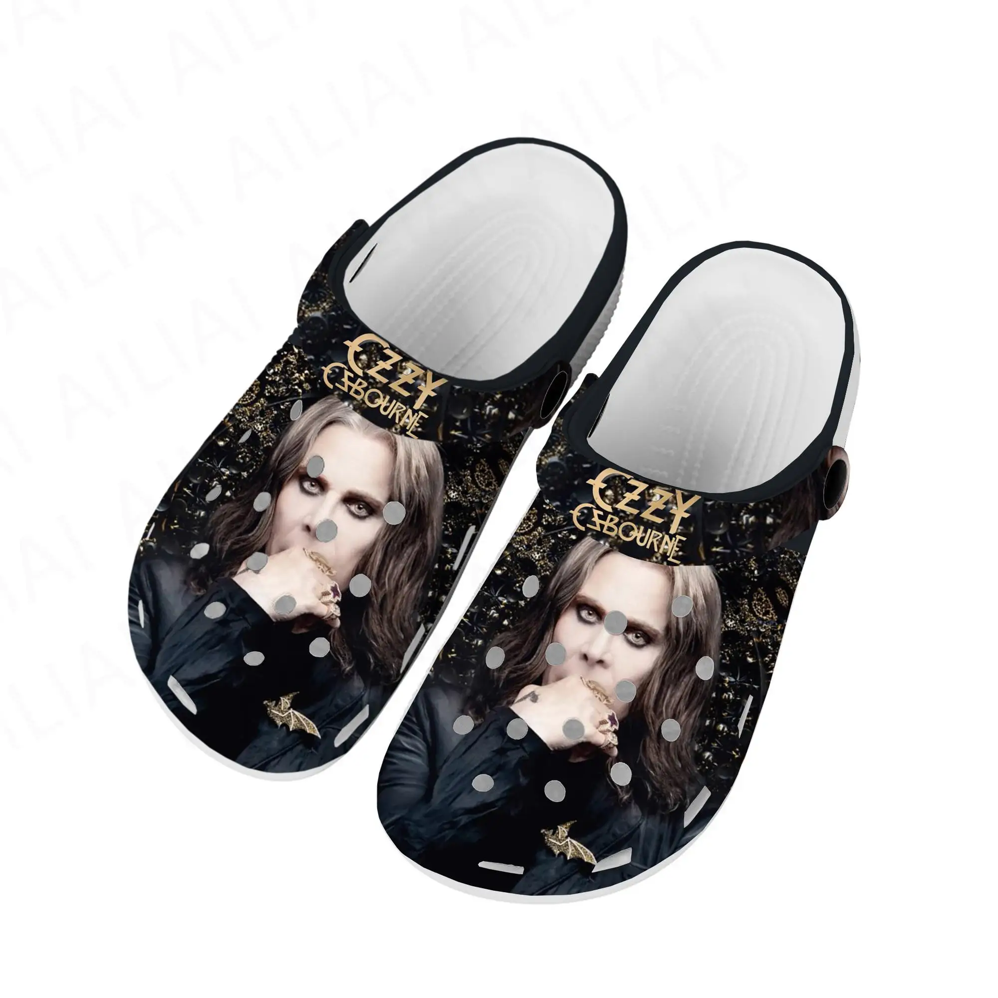 

Ozzy Metal Rock Singer Osbourne Home Clogs Custom Water Shoes Mens Womens Teenager Shoe 3D Print Garden Clog Beach Hole Slippers