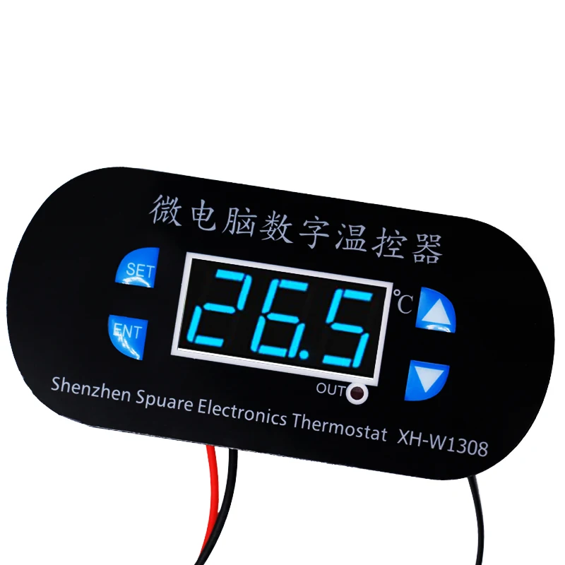 

Hot TTKK W1308 Digital Cool Heat Sensor Temperature Controller Adjustable Thermostat Switch Thermometer Control Blue Light