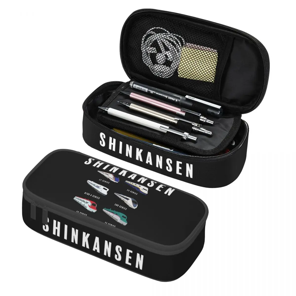 Japanese Shinkansen Bullet Trains Pencil Cases Big Capacity Pen Bags Pen Box Pencil Pouch For Boys Girls Students School Office