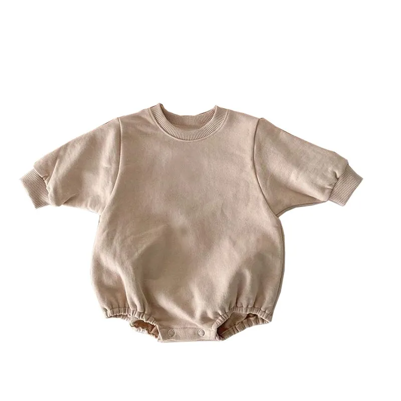 Baby Bodysuits expensive Newborn Baby Girl Boy Solid Color Cotton Romper Infant Toddler Long Sleeve Jumpsuit Spring Summer Hoodie Baby Clothes 3M-2T Baby Jumpsuit Cotton  Baby Rompers