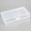Rectangular Plastic Clear Storage Box Jewelry Container Case Photocard Holder Black/Transparent Bead Organizer Case 13.5*8.2*3cm 3