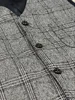 Mens Vintage Business Vest Plaid Classic Coat Tweed Slim Fit Formal Waistcoat for Wedding Groomsmen 4