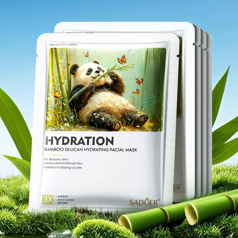 5pcs SADOER Unicorn Tiger Face Mask Anti-Aging Moisturizing Anti Wrinkles Whitening Facial Masks Sheet Masks Skin Care Products