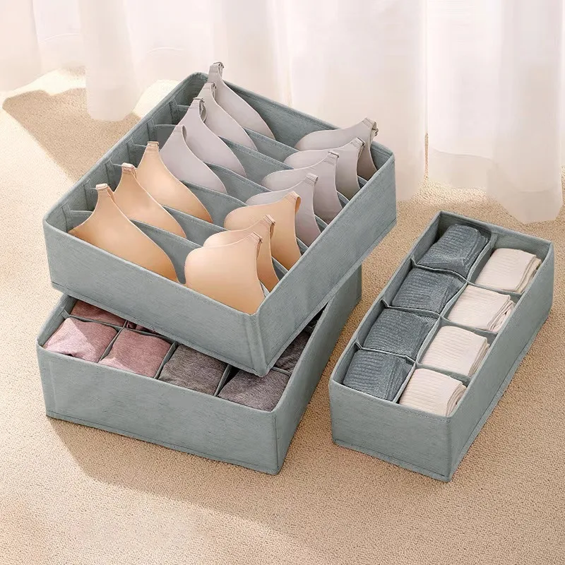 

Clothes Storage Organizers Foldable Underwear Organizer Cabinets Drawer Underwear Storage Box Bra Socks Compartment Box Closet
