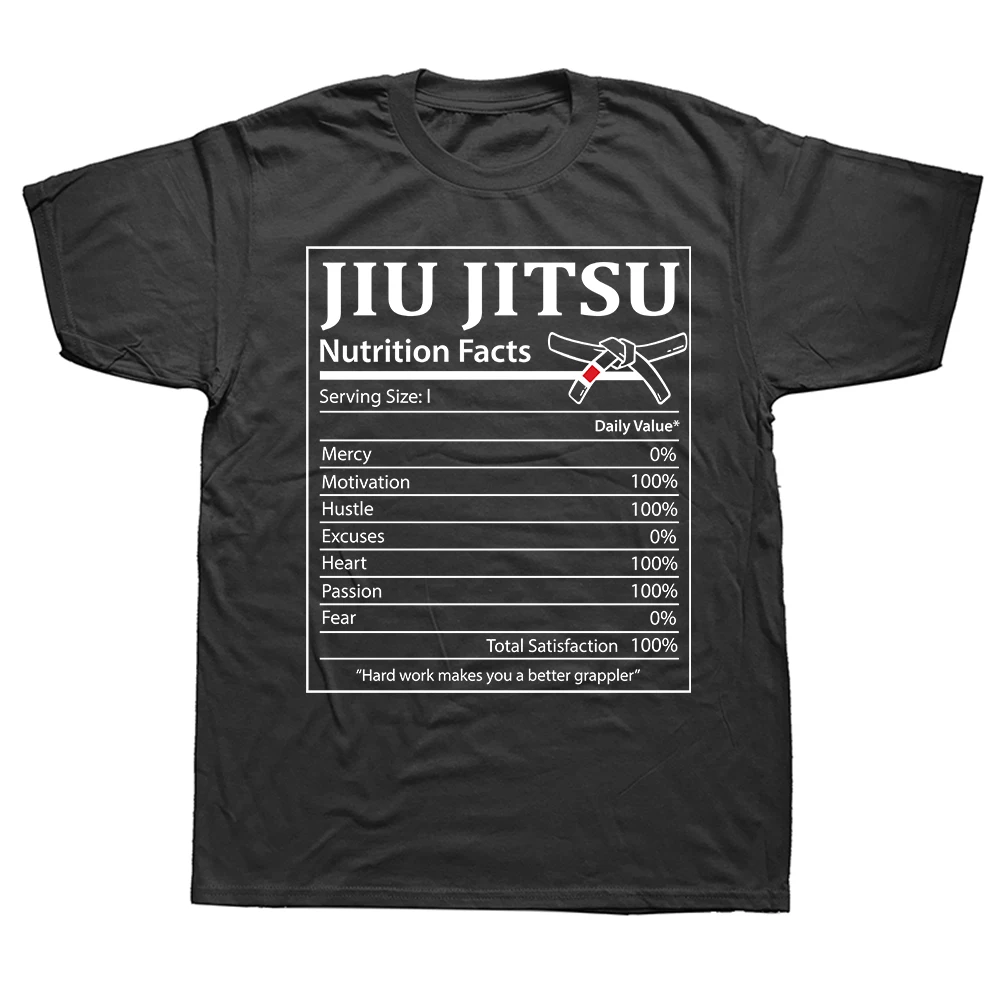 Lustige Retro Jiu Jitsu Klassische Grafik Baumwoll-T-Shirts 100% Baumwolle Locker Übergroß Lässige Streetwear Mode T-Shirt