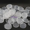 100/300/500pcs 45mm Clear Pudding PE Lids Milk Glass Bottle Universal Caps for Yogurt, Milk, Jam, Jellies, Honey, Spices Mousse 1