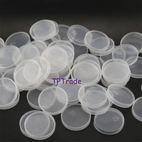 100/300/500pcs 45mm Clear Pudding PE Lids Milk Glass Bottle Universal Caps for Yogurt, Milk, Jam, Jellies, Honey, Spices Mousse 1