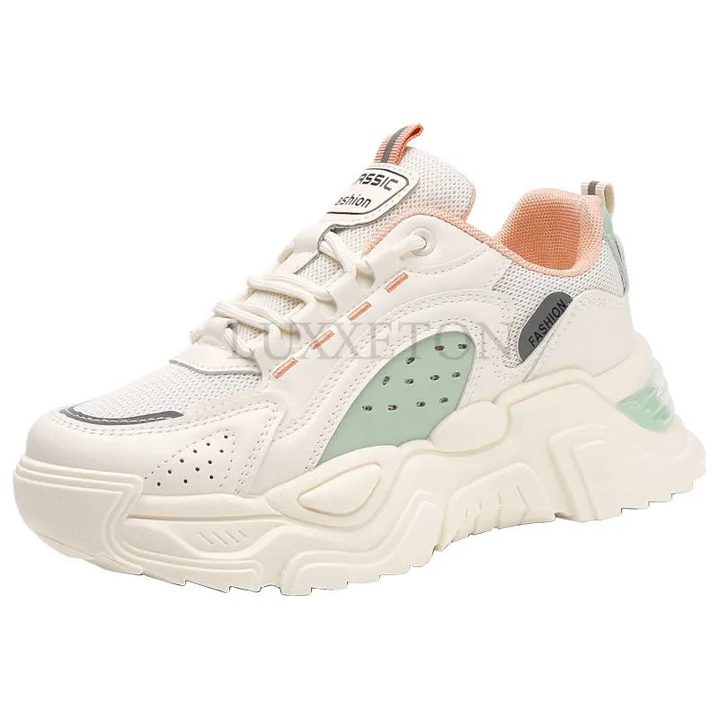 

Женские кроссовки с резиновой нескользящей подошвой, разноцветные дышащие кроссовки для бега, 2023