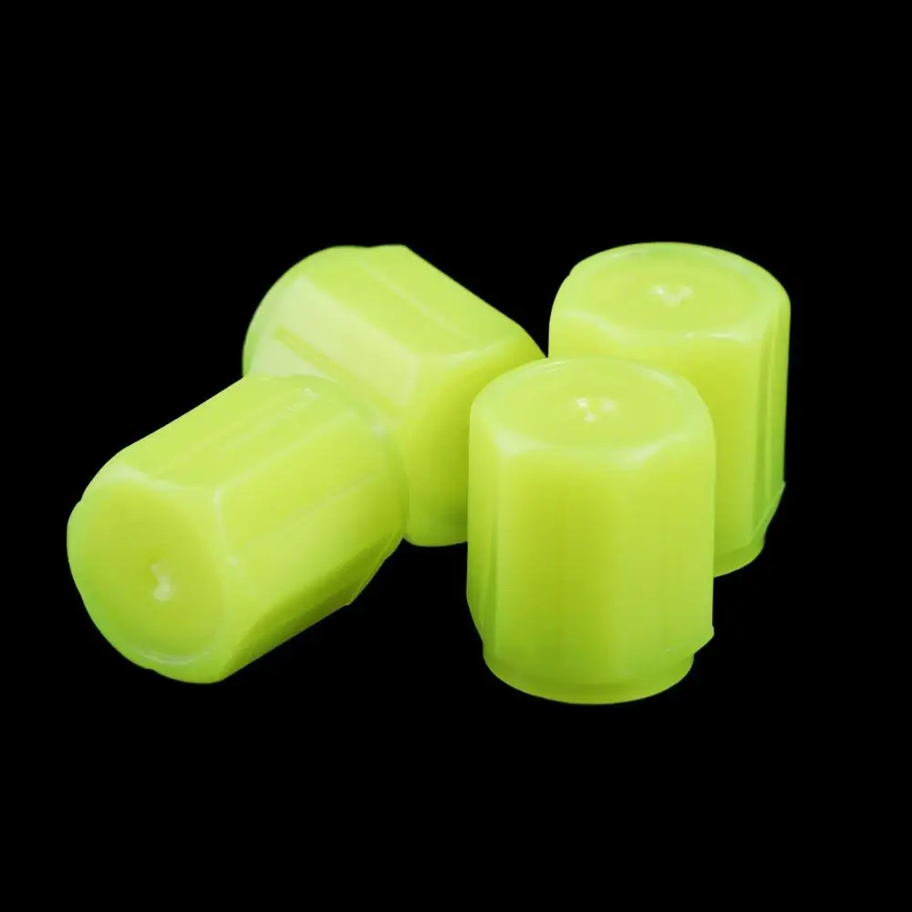 Luminous Car Wheel Tire Valve Caps - Glow-in-the-Dark Stem Covers