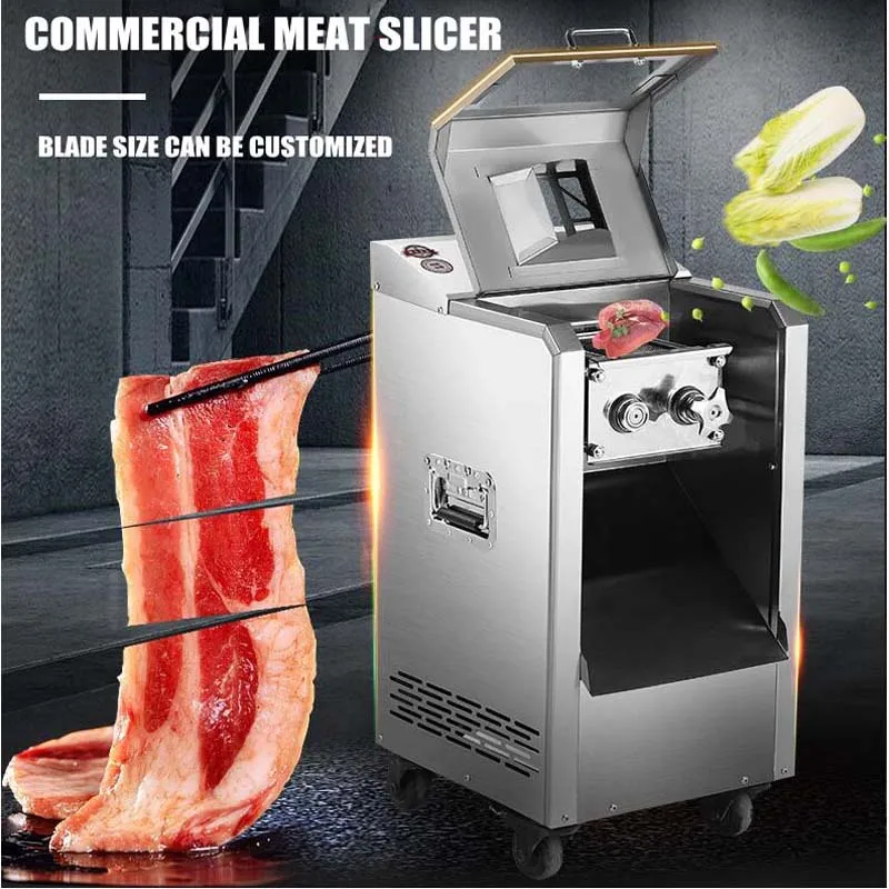 Detachable Commercial Meat Slicer For Restaurant Kitchen Canteen Fresh Meat Processing Equipment Cutting Machine