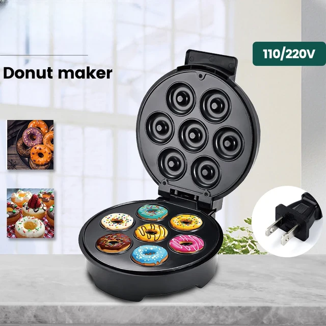 Mini Donuts Machine 110v Donut Maker Machine Diy Home Use Mini Maker Black  Us Plug