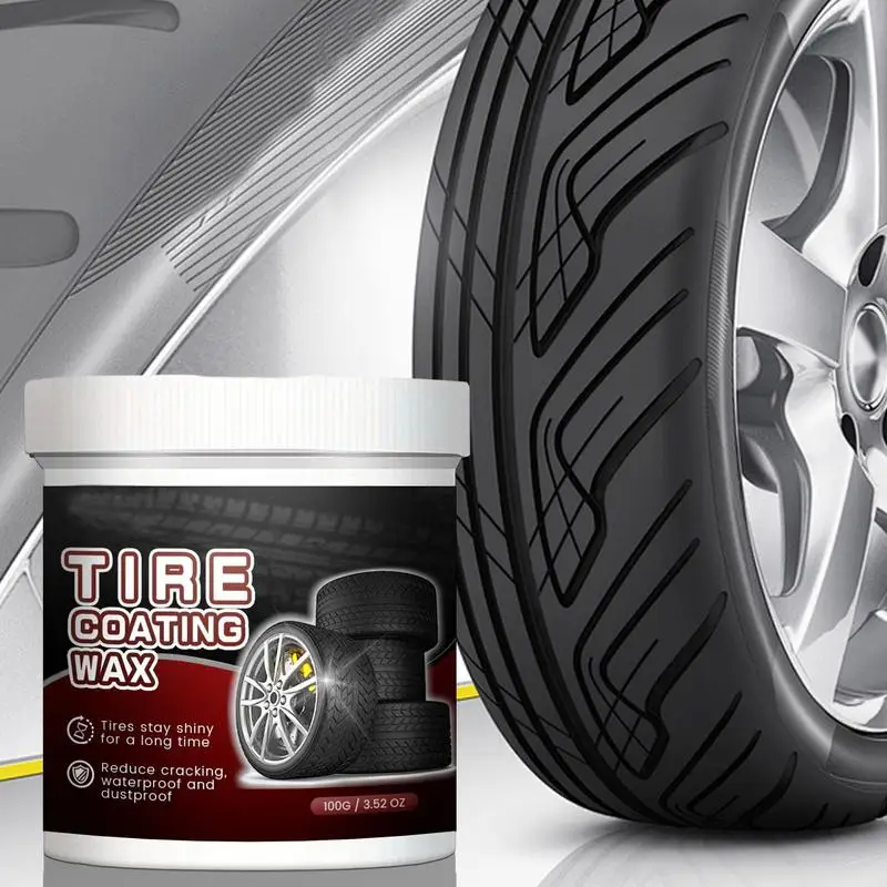 

Tire Coating Wax Wheel Cleaner 100g Fast-Acting Rim Cleaner Dust Remover Car Tire Retreading Cleaning Cream Car Cleaning Tools