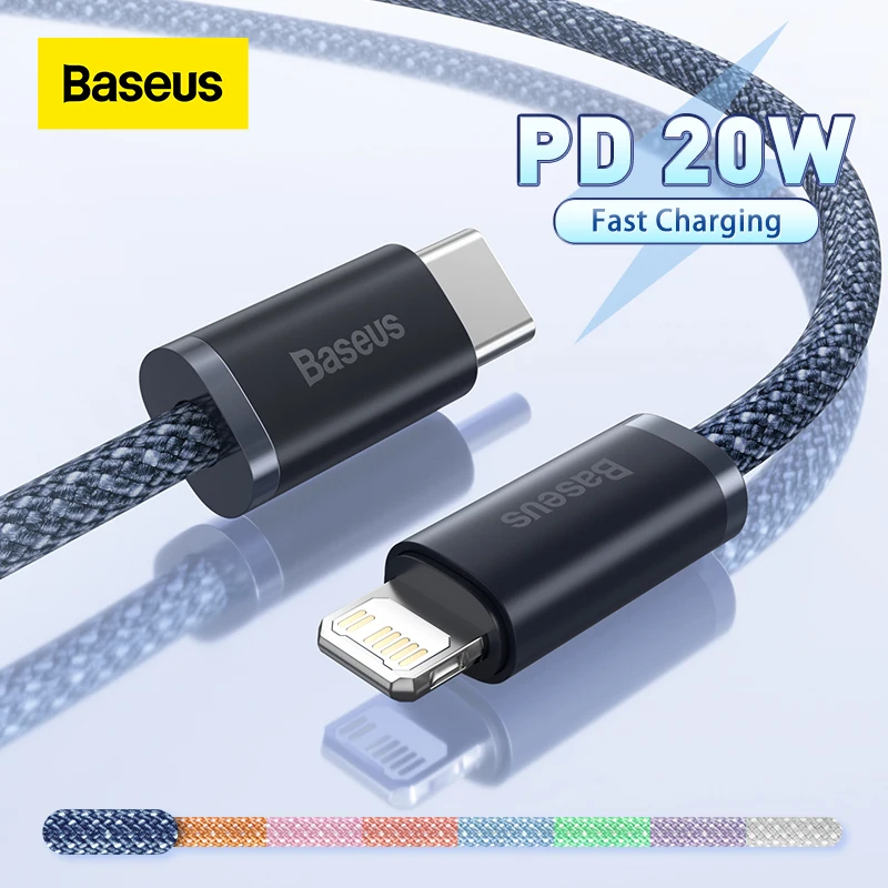 Baseus 20W PD USB C Cable for iPhone 13 Pro Max Fast Charging USB C Cable for iPhone 12 mini pro max Data USB Type C Cable