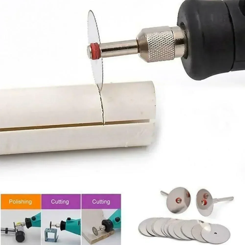 Circular Saw Disc Mini Carbon Steel Cutter Mandrel Power Tools Carbon Steel Oscillating Tool Access 12pcs/Set