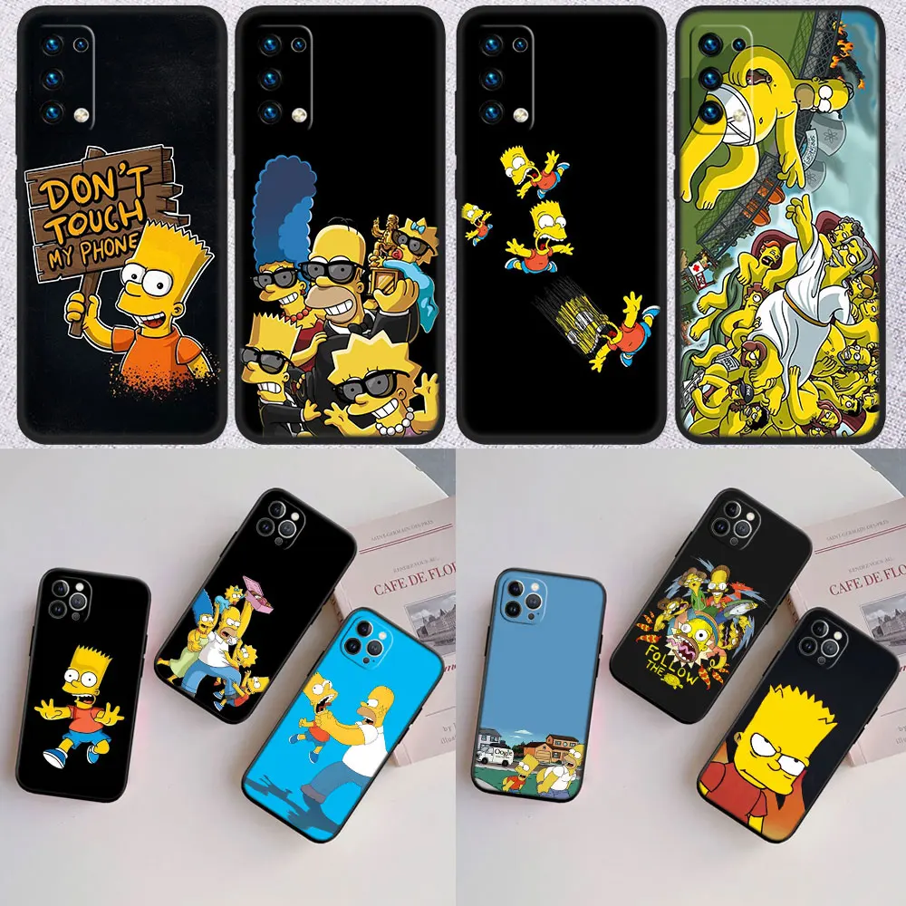 S-Simpsons Shell Protective Phone Case - Cartoon Design
