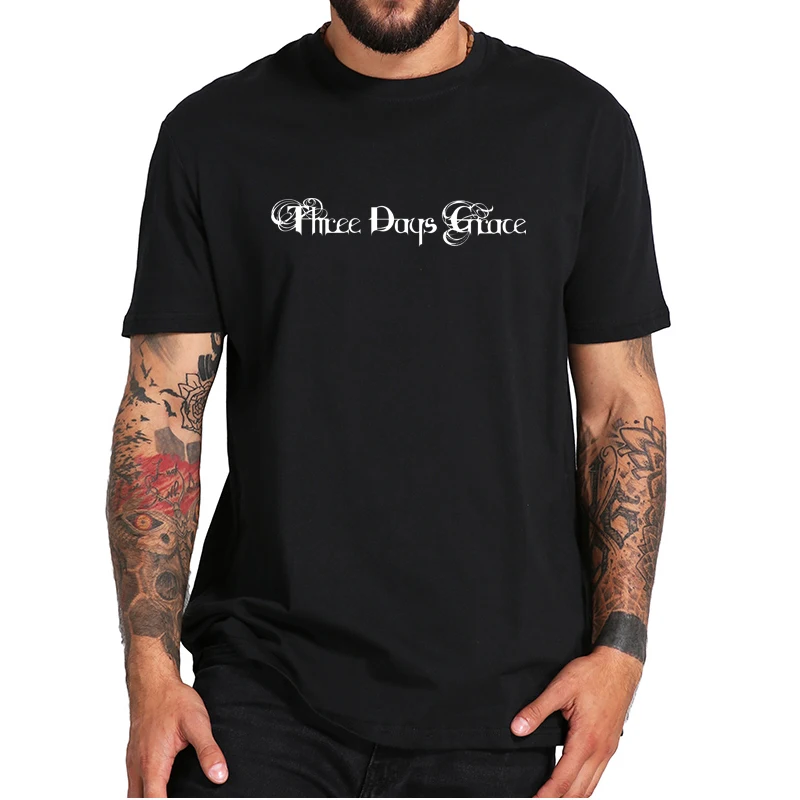 Футболка Three-Days-Grace, винтажная Мужская футболка 90-х годов с металлической рок-группой TDG 3DG Essential, 100% хлопок, европейский размер, круглый вырез