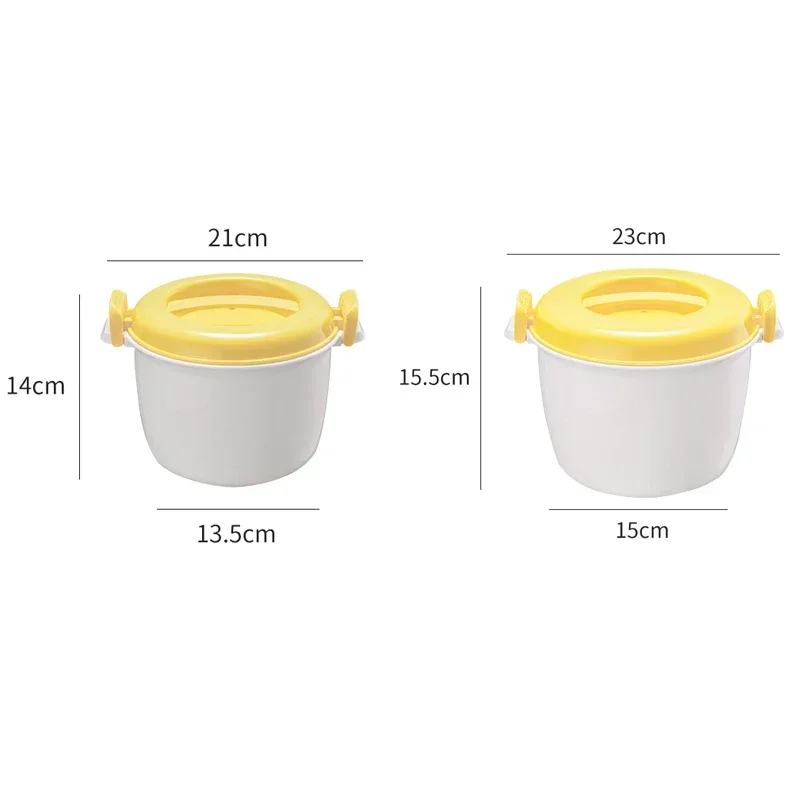 Microwave Rice Cooker Steamer Pot Pastamaker Oven Veggie Cookware Cooking Soup Pressure Pots Bowl Micro Vegetable Container microwave oven box