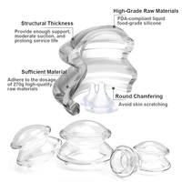 Silicone Vacuum Cupping Set Massage Body Cups Back Gua Sha Ventosas Suction Cup Anti-Cellulite Skin Lift Physiotherapy Jars Slim 2