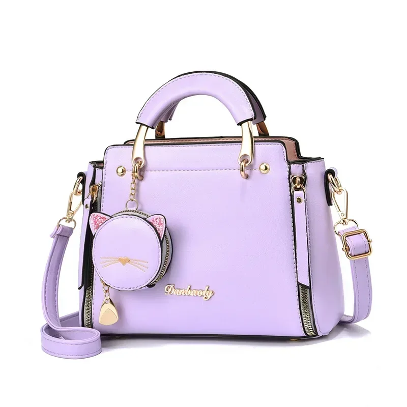 Solid Color Single Shoulder Large Capacity High-end Feel Handbag 2023 New Cute and Versatile Women's Crossbody Commuting