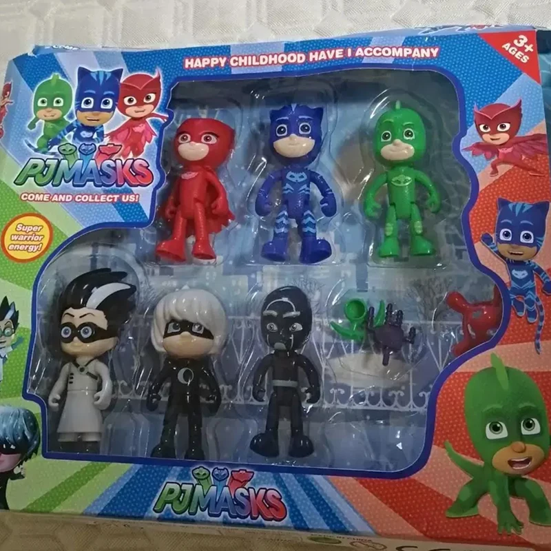 PJ маска Аниме Фигурка Playset экшн-фигурка Catboy Owlette с оружием игрушки для детей подарок Коллекционная модель