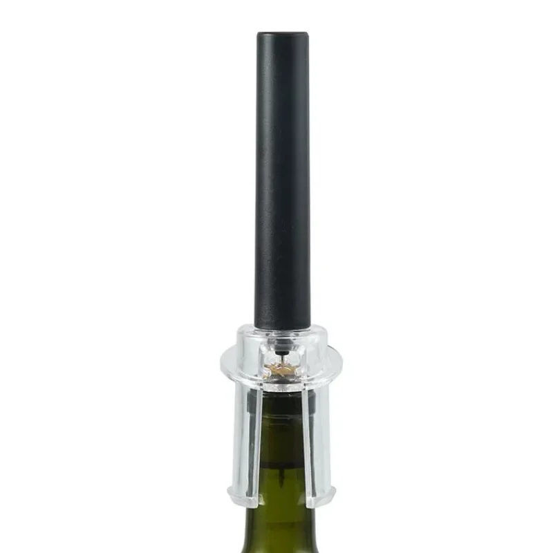 Sleek Air Pump Wine Bottle Opener - Easy Cork Removal Tool & Bar Accessory