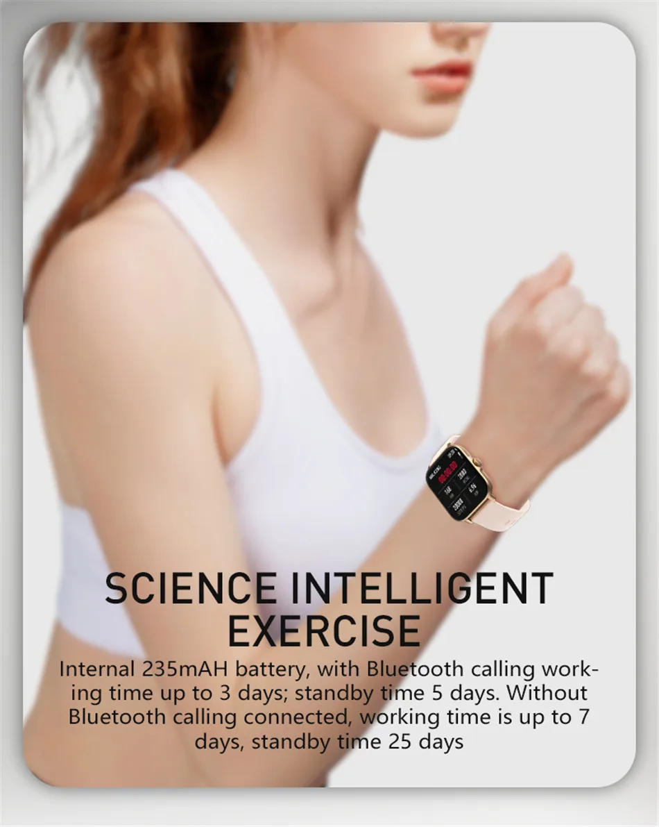 2022 New Smart Watch Women Men For Xiaomi smart Bracelet Exercise Activity Tracker IP68 Waterproof Sport Ladies Call Smart Watch