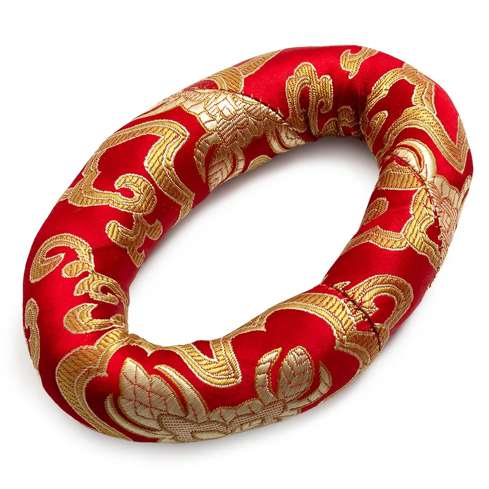 Silk Brocade Cushion for Yoga Tibetan Singing Bowl Mat Meditation Ring Cushion Buddhism Products Sound Bowl Pads Home silk brocade cushion