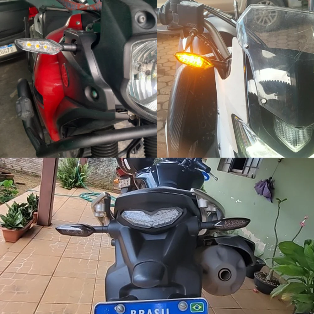 Фото Поворотники светодиодные для мотоцикла, для MT01 MT03 MT07 MT09 MT10 MT15 MT25 YAMAHA Tracer 700 900 FZ250 FZ150I Cafe Racer №5