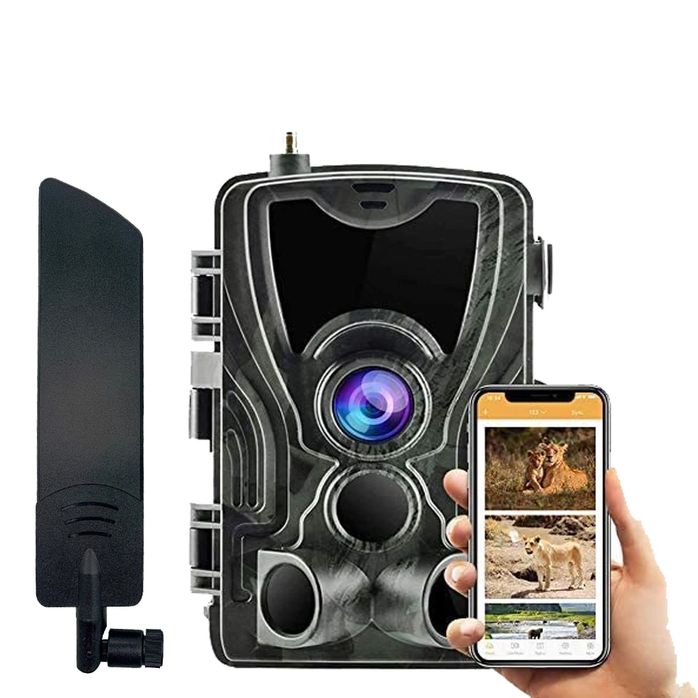 Free APP Trail Camera Cloud Service 4G Wildlife Hunting Surveillance Cellular Mobile 30MP 2K Wireless Cameras HC801Plus