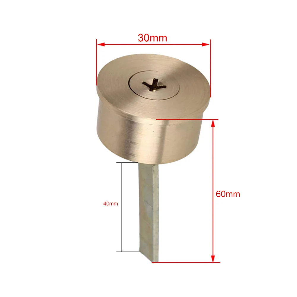 Brass Replacement Mortise Rim Cylinder Door Night Latch Lock Cross Shaped Nightlatch + 6 Keys door lock