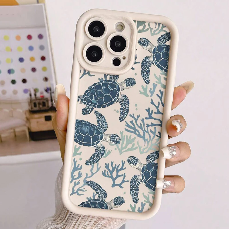 Vibrant Sea Turtle Art Phone Case Cover