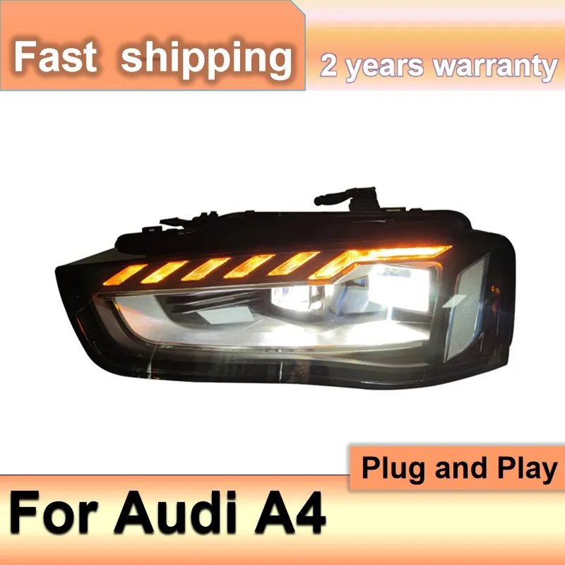 

Car Accessories for Audi A4 LED Headlight Assembly 2009-2016 A4 B8 Head Lights Audi A4L A4 Head Lamp DRL Dynamic Turn Signal