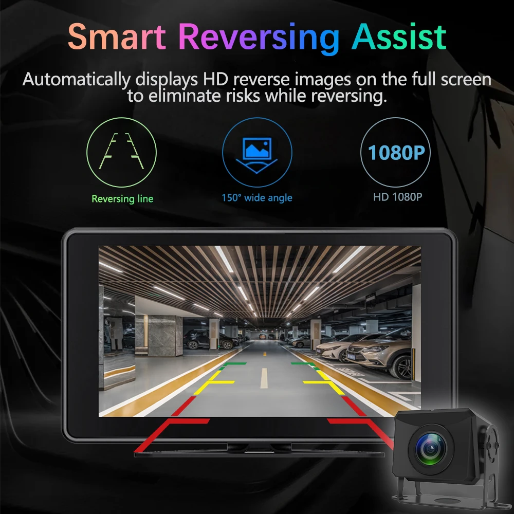 10.36 بوصة 5 قناة شاحنة نظام مراقبة الكاميرا BSD إنذار MP5 شاشة تعمل باللمس DVR مسجل فيديو السيارة AHD 1080P كاميرات عكسية