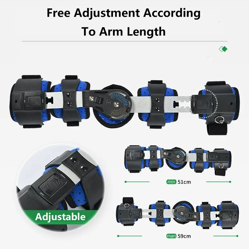ROM Elbow Brace Hinged Adjustable  Elbow Brace Post OP Elbow Brace Arm Injury Recovery Lightweight And Breathable 5
