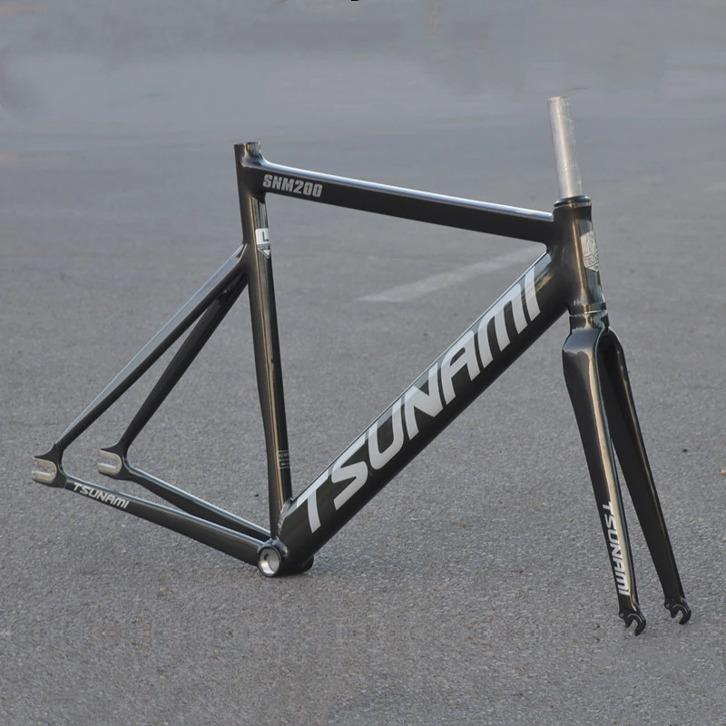 Tsunami Snm200 Frameset 700c Aluminum Fixed Gear Bike Frame Racing