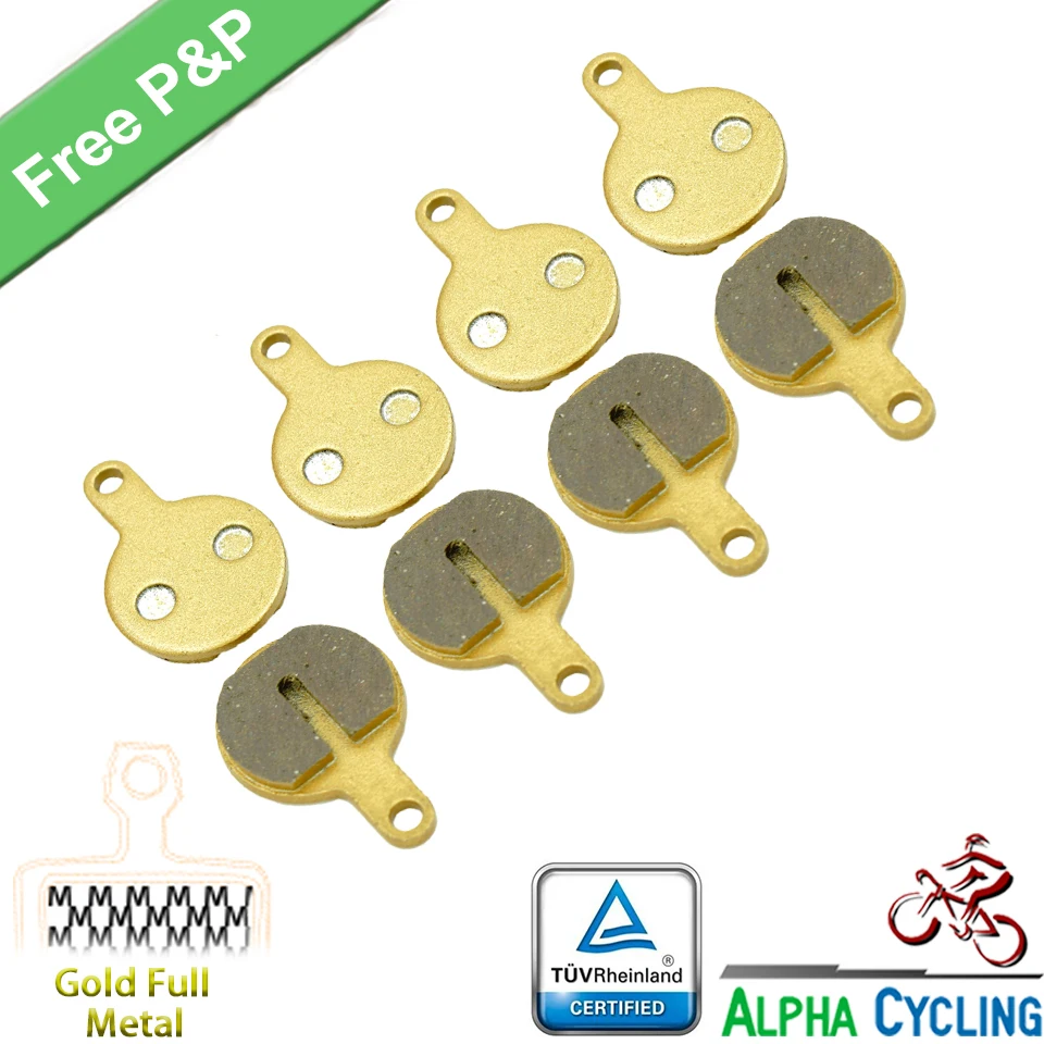2 Pairs Bike Disc Brake Pads – Fits Tektro IOX, Lyra, Novela Brakes, High Quality