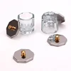 2024 Nail Art Crystal Glass Acrylic Powder Liquid Nail Cup Dappen Dish Lid Bowl Cup Holder Equipment Crystal Glass Nail Art Tool 2