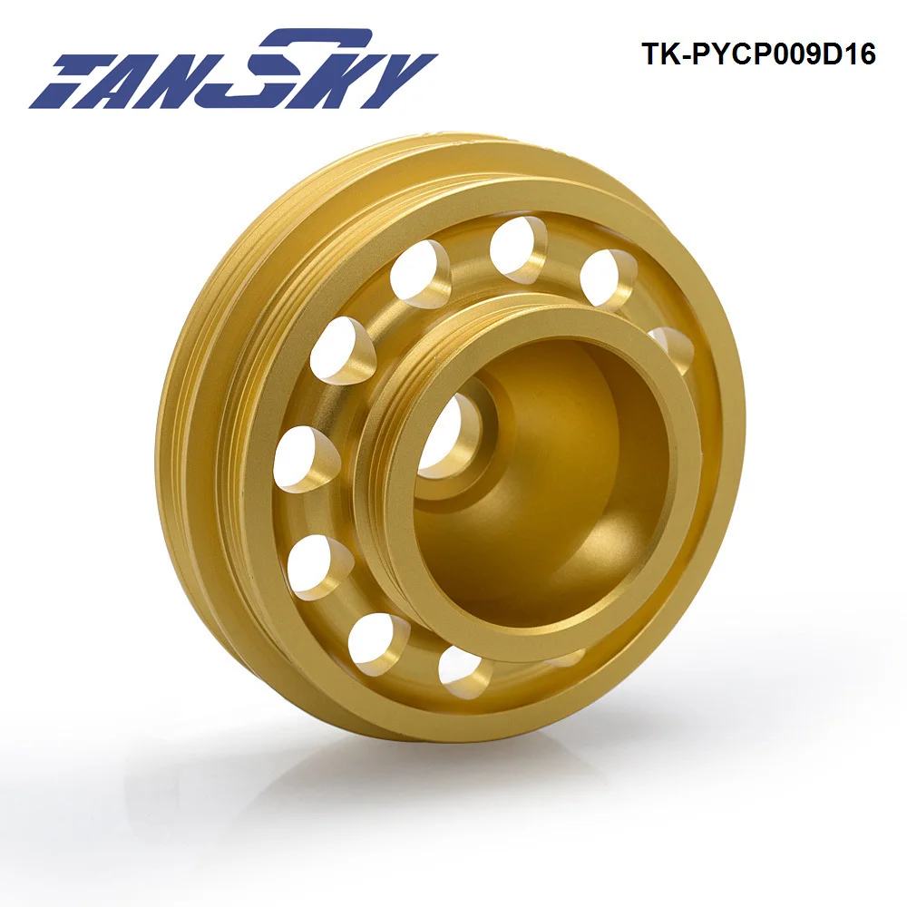 TANSKY Aluminum Light Weight Belt Drive Crank Pulley For Honda Civic 92-95 Del Sol TK-PYCP009D16