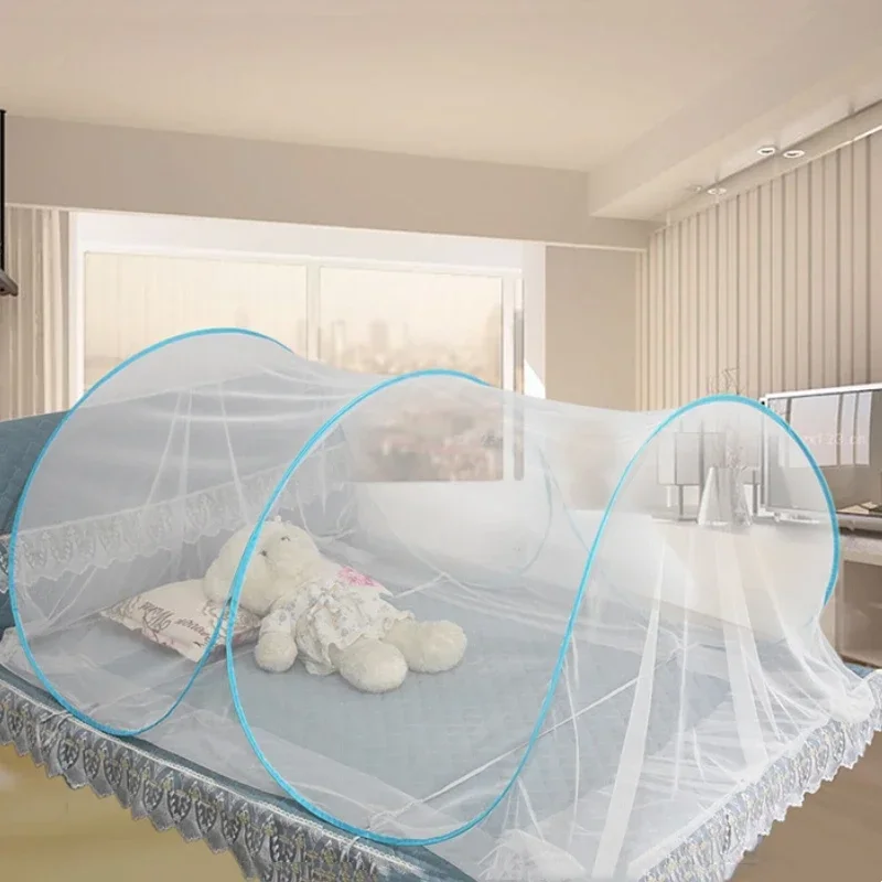 Zanzariera Pieghevole Portatile Senza Fondo Anti Zanzara Tenda Da Campeggio In Rete Letto Singolo Matrimoniale Per Ragazze Letto Viaggi Dimensioni Reg