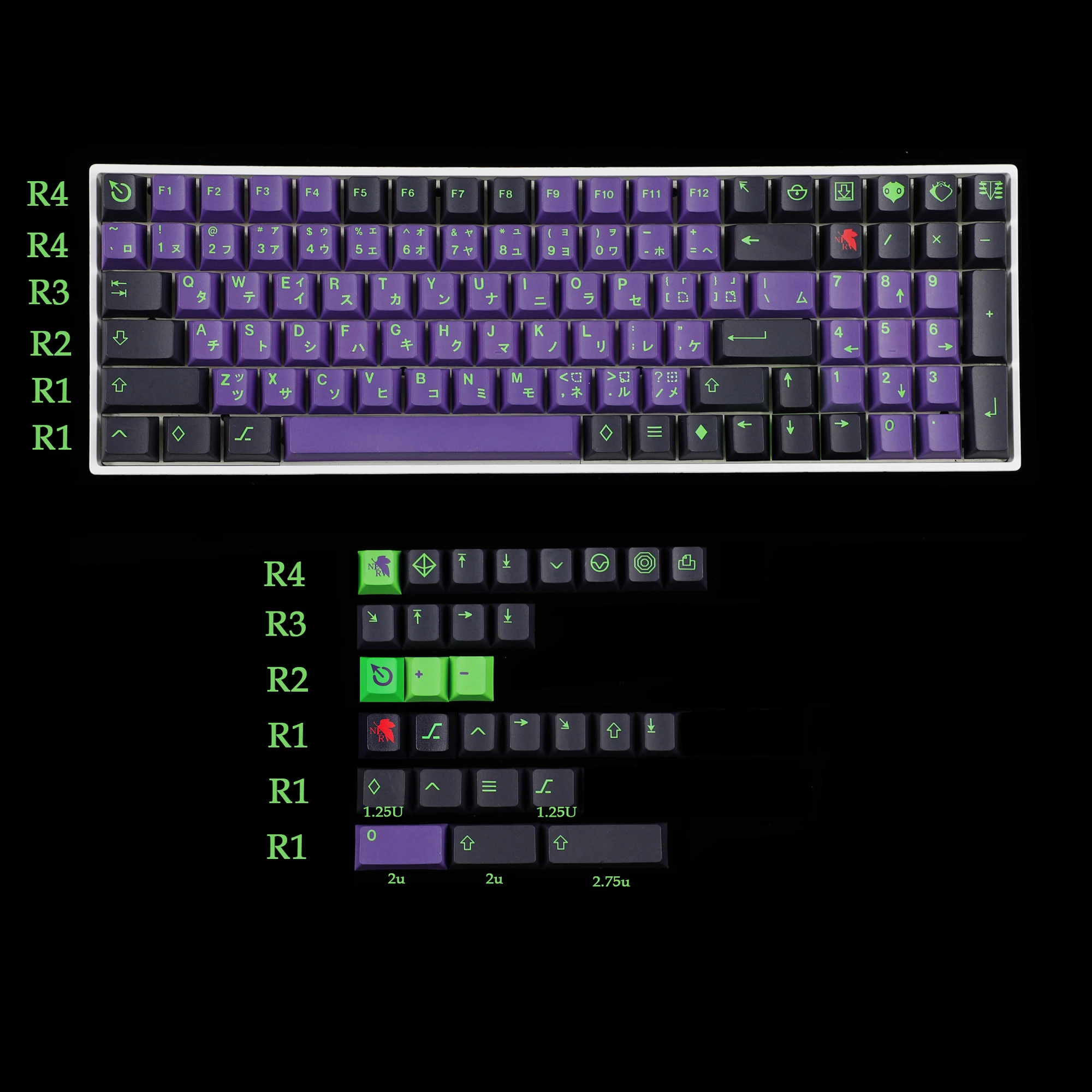 cherry profile mecha roxo tintura sub keycaps pbt tampões para tkl keychron mx teclado