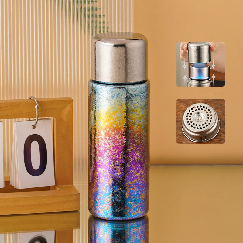 Titanium Thermos Magnetic Lid 430ML 14OZ Thermal Cup Mug Insulated Water Bottle Vacuum Flasks Tumbler Drinkware termo titanio
