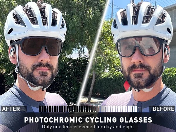SCVCN Polarisierte Sonnenbrille zum Fahren, Radfahren, Brille, modisch, Fahrrad, Mountainbike, Herren und Damen, UV400, Freizeitbrille – Detail 1