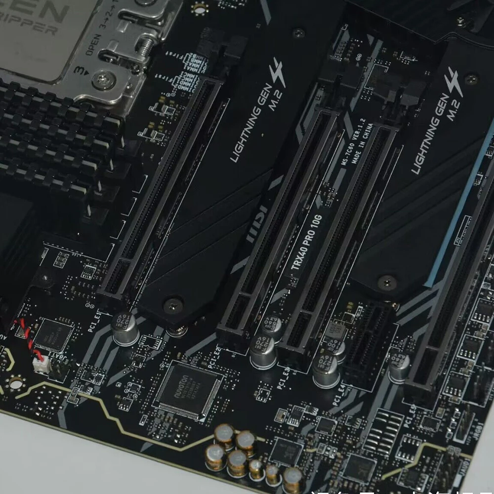 TRX40 소켓 sTRX4 DDR4 SATA3은 MSI ATX 데스크탑 보드 TRX40 PRO 10G용 3세대 AMD Ryzen Threadripper 프로세서를 지원합니다.