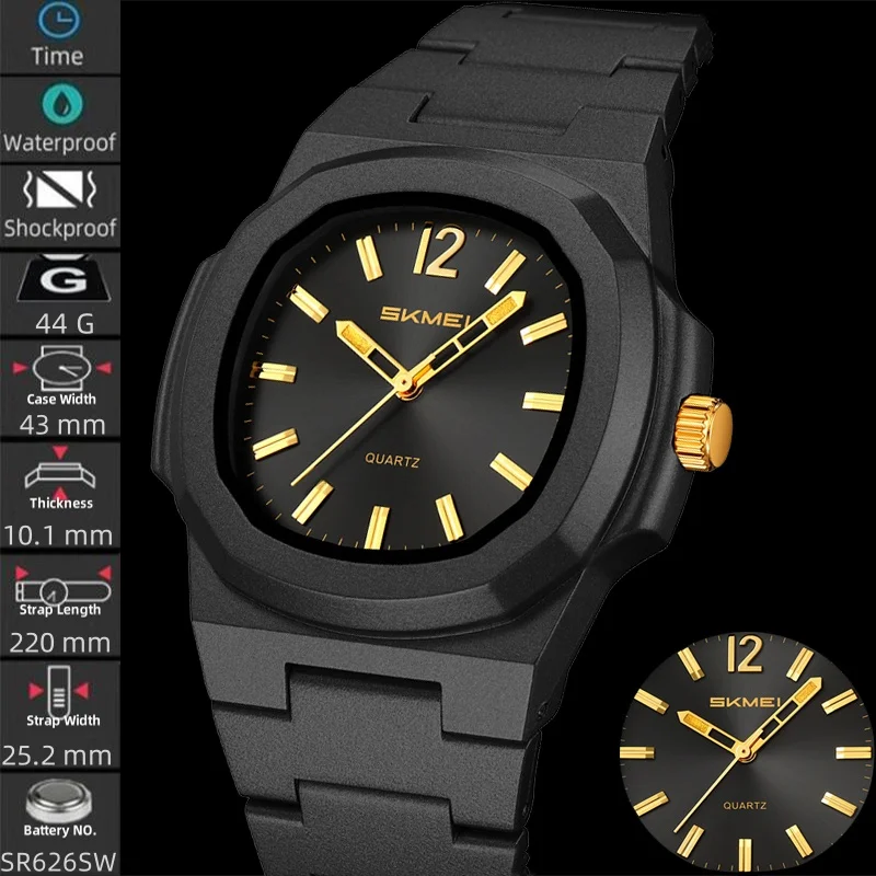 GELAXSY Orologio Da Uomo Al Quarzo Con Datario - Cinturino In Pelle, Cassa In Acciaio E Vetro Antigraffio - Impermeabile 3 ATM (30m) - 3