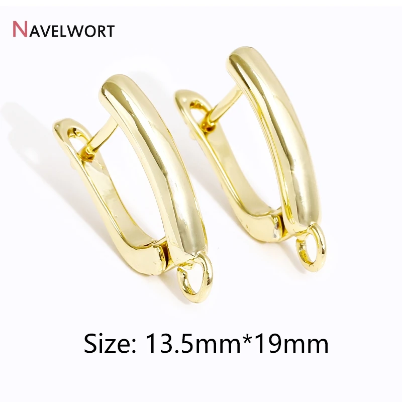 Monachelle per orecchini in ottone placcato oro 18k per gioielli_voghion.com