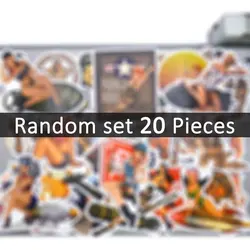 Vintage Glamour Girl Sticker Pack - Nostalgic Art (Random set 20PCS)