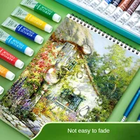 M&G 12/24 Colors Acrylic Waterproof Paint Set Hand Drawn Portable Aluminum Tube Wall Painting Fluid for Student DIY  5/12ml 3